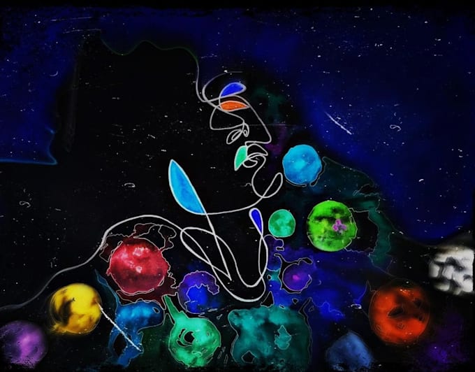 create exclusive abstract art and illustrations