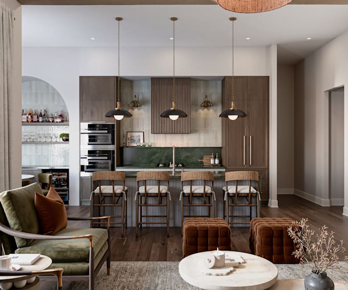 make 3d interior design and 3d rendering with 3ds max