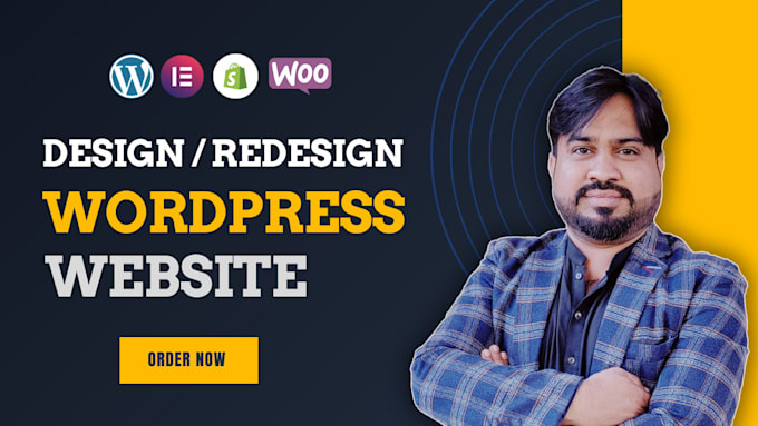 create wordpress website design, redesign  responsive website