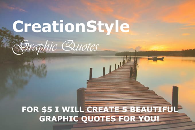 Make a beautiful graphic quotes and design by Jetlog_20 | Fiverr