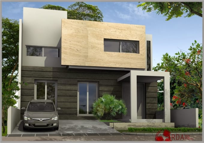 Design House Plan Front Look Side Look With Autocad 2d By Zagab134645 Fiverr