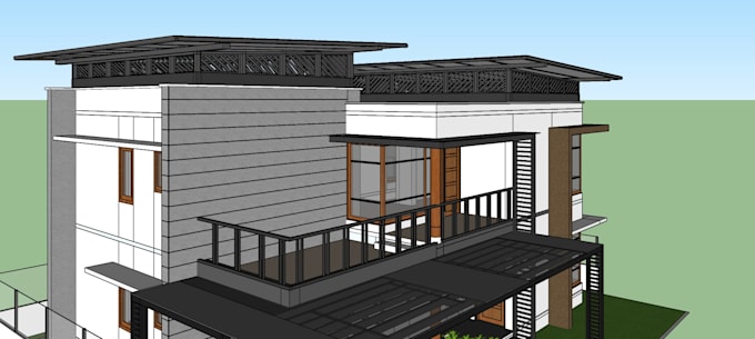 do sketchup 3d model for your design