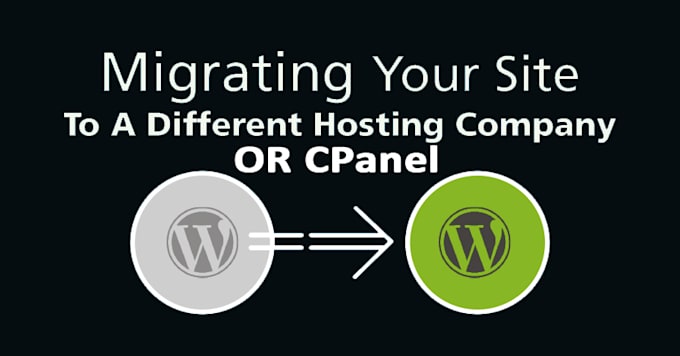 do the website migration from old to new and within hosting
