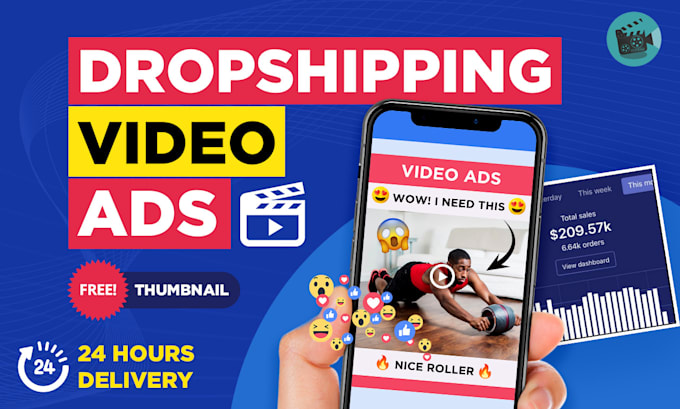 create shopify facebook video ads and dropshipping video ads