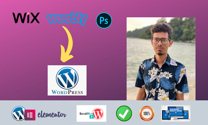 convert or migrate wix, weebly, squarespace to wordpress