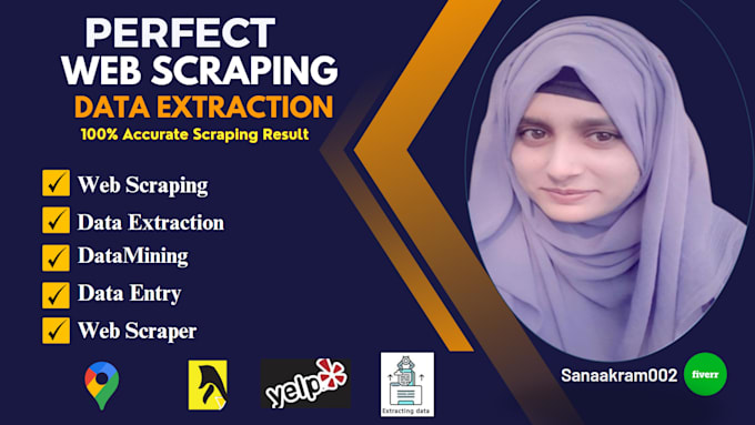 Do perfect web scraping, data collection and data extraction from any ...
