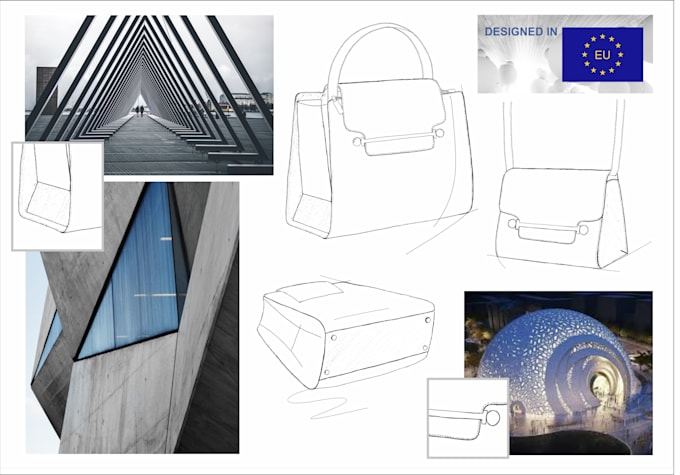 design a fashion handbag, bag, or backpack tech pack