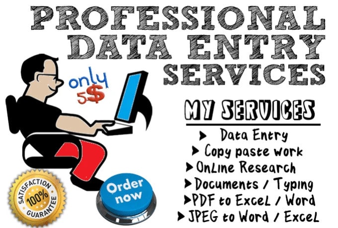 do data entry, copy paste, typing, data entry