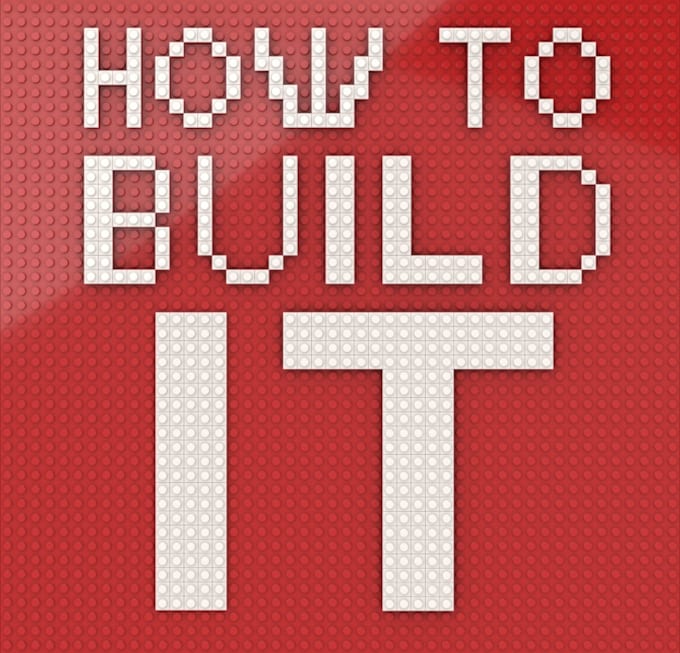 design your logo from lego pixels