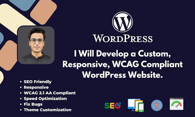 design, create, build responsive modern wordpress website