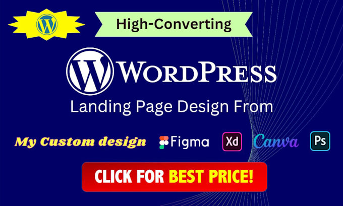create wordpress landing page using elementor