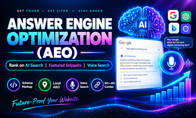 do answer engine optimization, aeo and integrate schema markup into your website