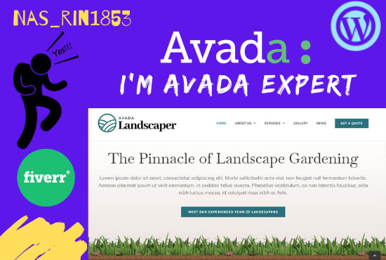Do complete wordpress website and customization avada theme by Nas_rin1853