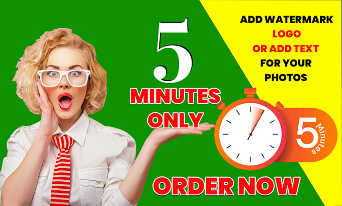 do add watermark or remove background in an hour