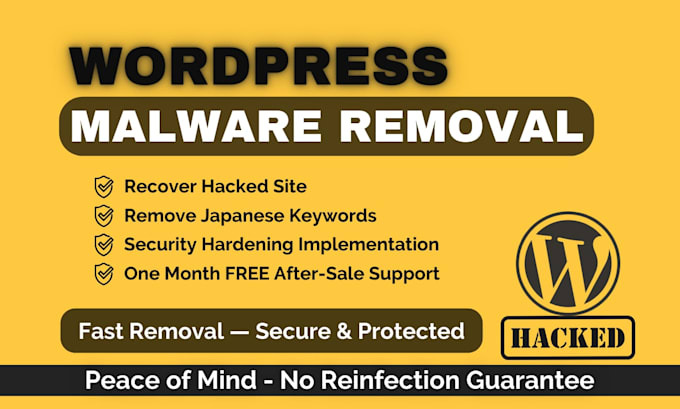 remove malware, virus, clean hacked wordpress, secure site