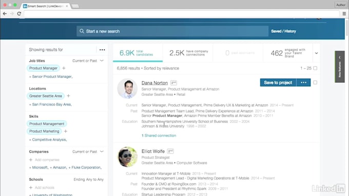 do sourcing, technical recruitment using linkedin