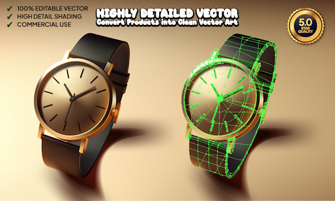 draw realistic vector object illustration or product design