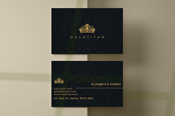 design luxury business card