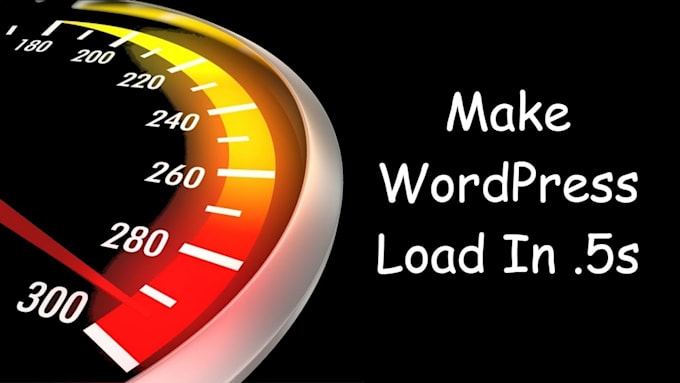 speed up and optimize your wordpress site