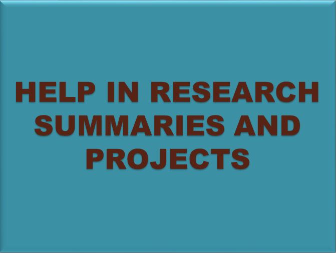 do marketing research projects