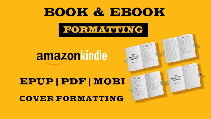 do book formatting paperback and kindle ebook for amazon KDP publishing