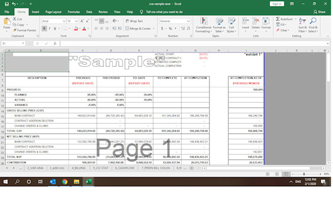Prepare cost report cost analysis cost accounting by Athenasane Fiverr