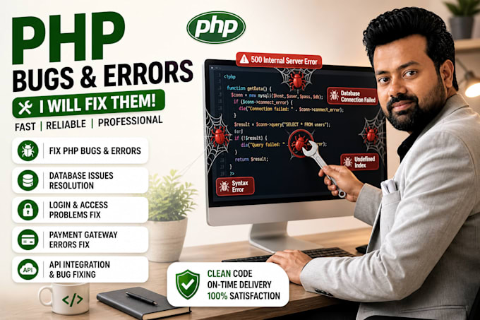 fix the bug on your php website