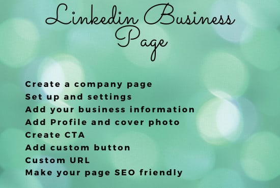 Create and optimize your linkedin business page by Rafianaz | Fiverr