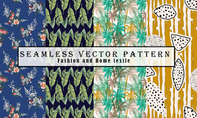 design seamless patterns for home and fashion