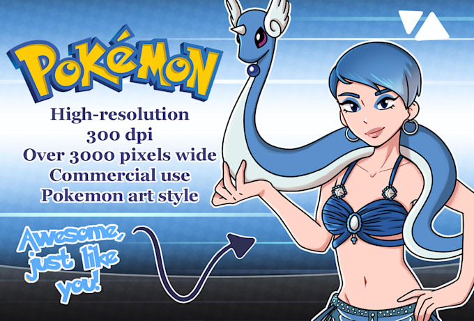 draw you as a pokemon trainer with your favorite pokemon