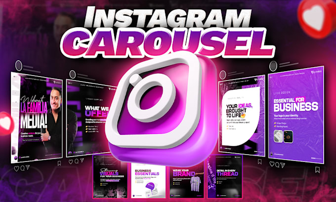 design an attractive, creative carousel post for your instagram
