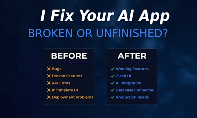 fix lovable ai, build replit, supabase, saas mvp, claude, v0, and cursor