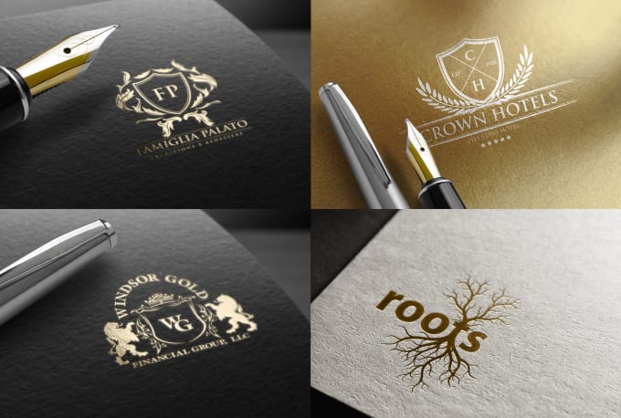 I will do modern luxury and brand business logo design