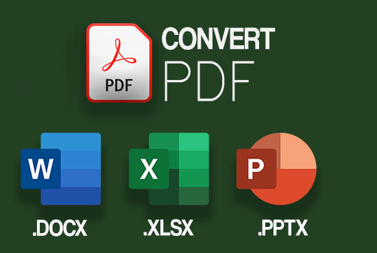 convert scanned pdf to word excel and data entry job for you