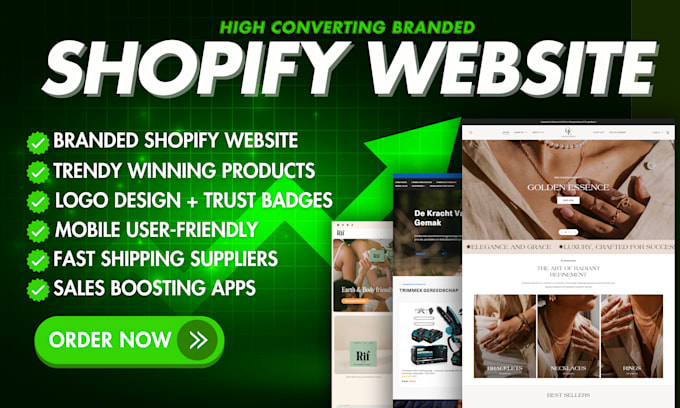 Build a high converting shopify store designed to get sales by ...