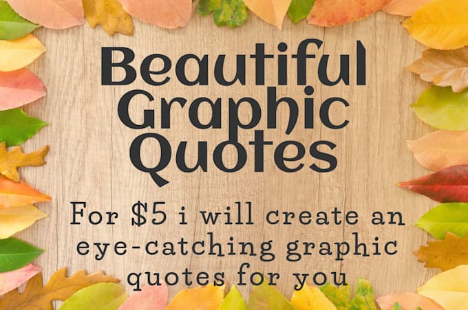 Create beautiful quotes design by Wilamaefm | Fiverr