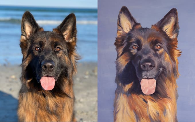 Create A Custom Oil Painting Of Your Pet By Mfranceschi1