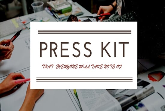 design a professional podcast press kit