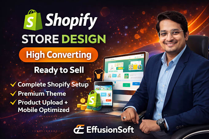 a high converting shopify store or branded dropshipping website