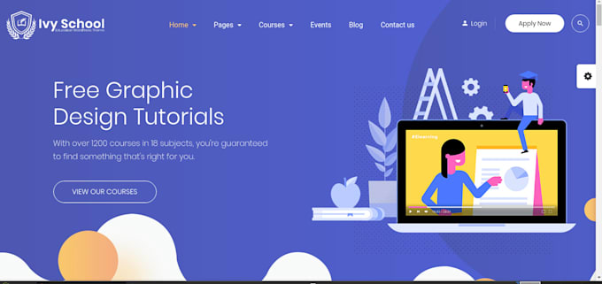 create you an lms website with wordpress