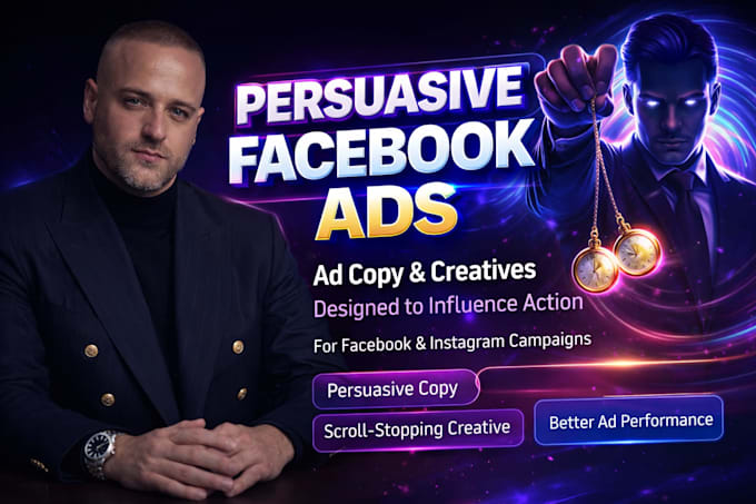 create facebook ads copy and image persuasive