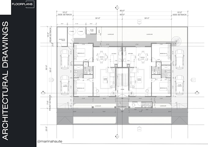 draw your 2d floor plan design in autocad