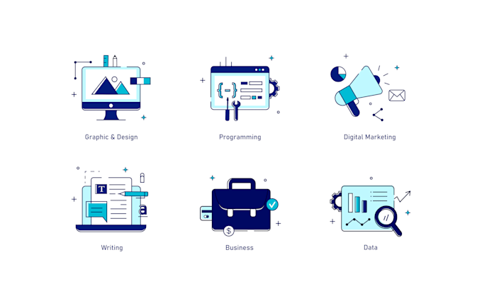 design unique icon set for you