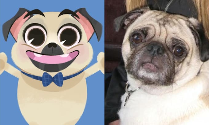 create a custom portrait of you or your pet in my style