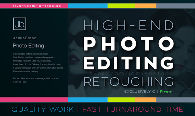 high end image retouching photo editing