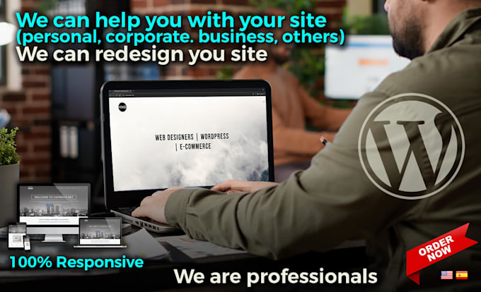 create, redesign or fix your wordpress site, business site, store  or customs