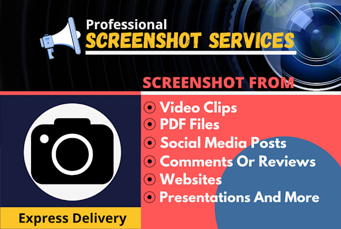 take screenshot from website, pdf, video clips and many more