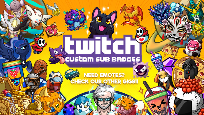 make cool and beautiful sub badges for your twitch and more