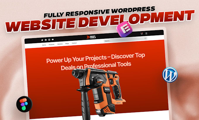 create wordpress website design and development