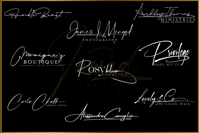 Design professional signature logo with copyrights by Fawad_studios ...